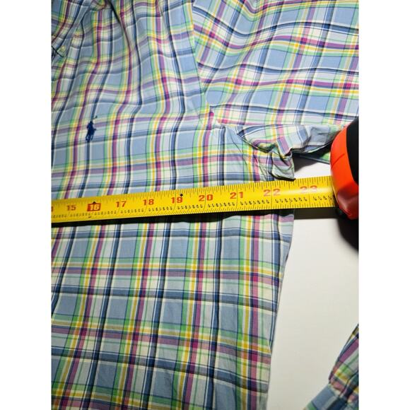 Ralph Lauren Classic Fit Button Down Shirt Men’s Medium Multi Color Plaid - Picture 3 of 9